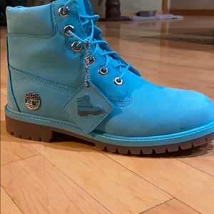 SOLD-LIMITED EDITION Ice Blue Timberlands